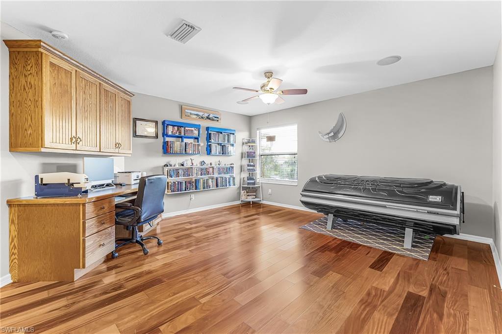 The upstairs bonus room can be used as an office, game room, or can be enclosed as a 4th bedroom.