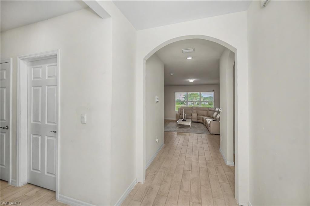 Hallway to living room