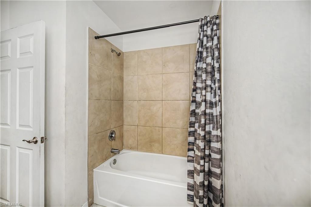 Tub and shower in second bathroom