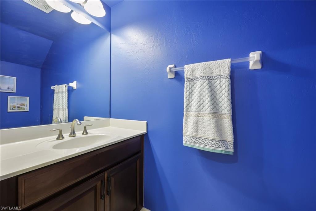 Bathroom featuring vanity