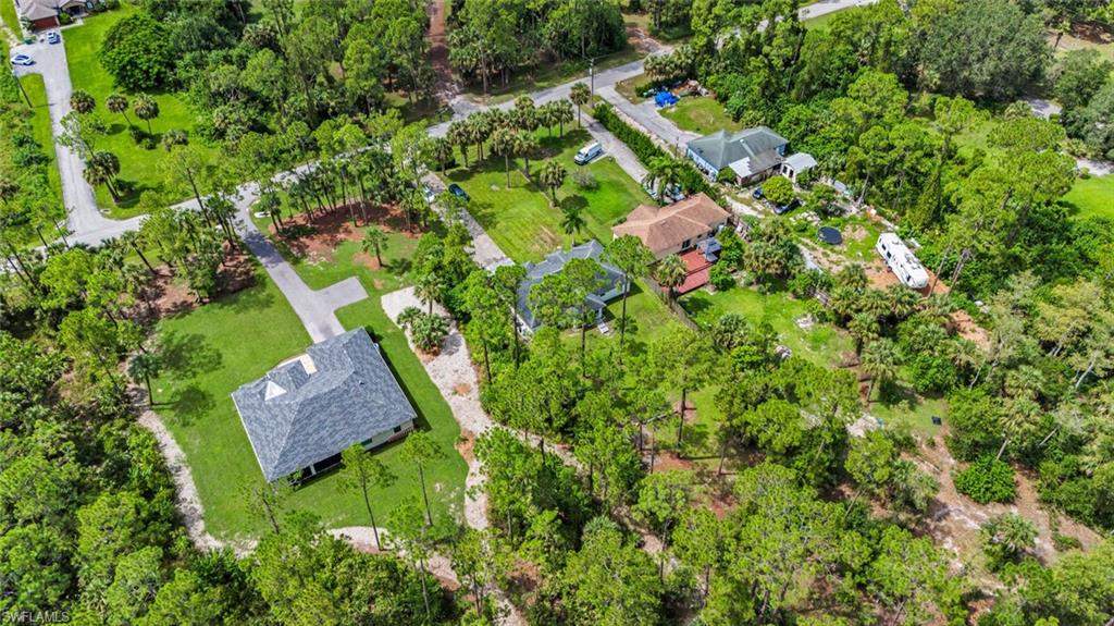 Aerial view of the homesite