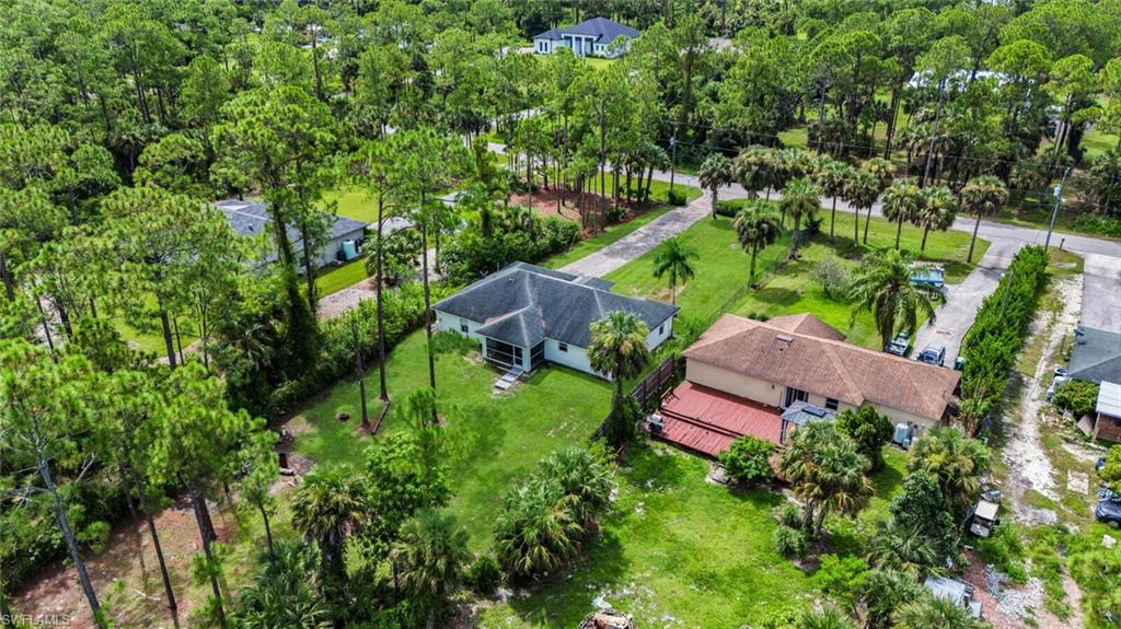 Overhead view showing the lot