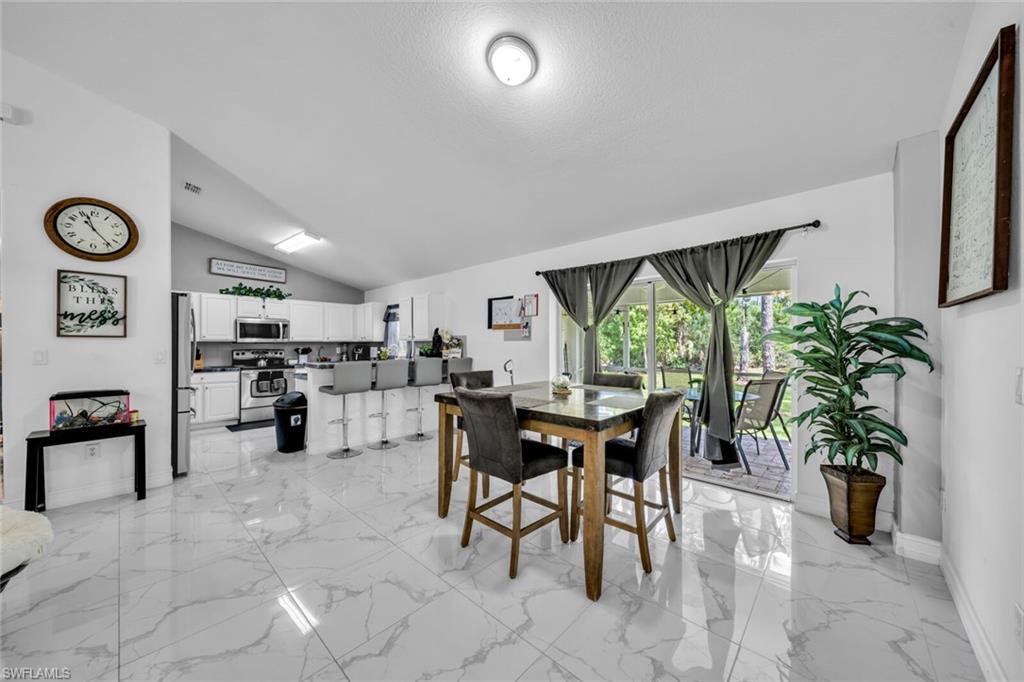 Kitchen open to the dining and great room