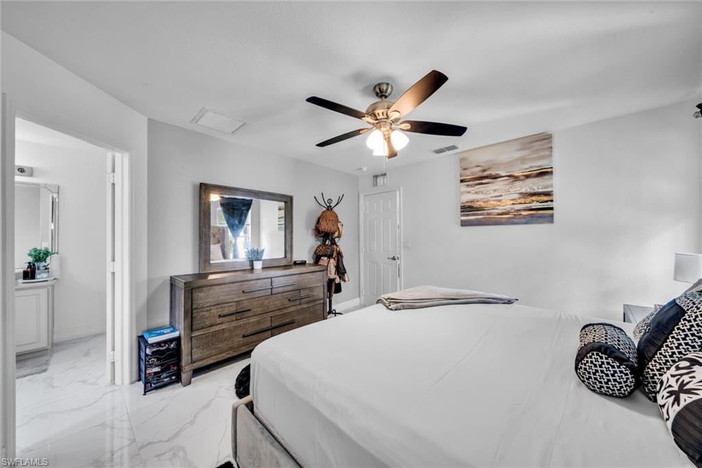 Primary bedroom with private bath