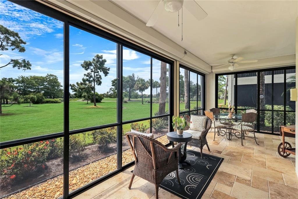 What a view! In Florida it is extra livable space!
