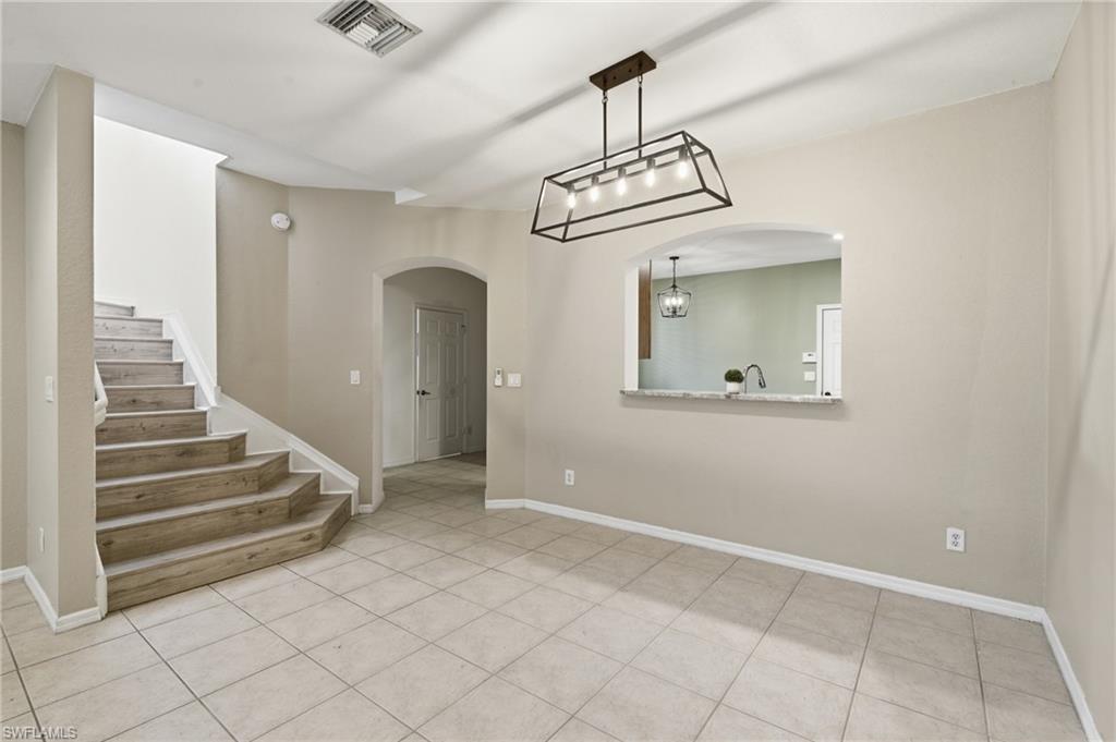 Dining, staircase