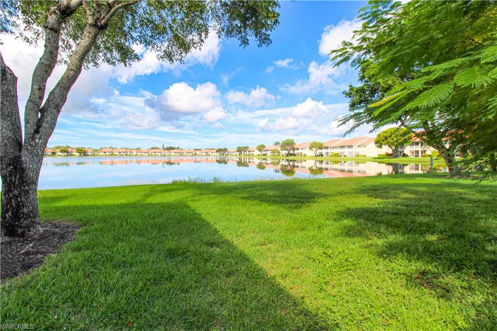View of yard featuring a water view