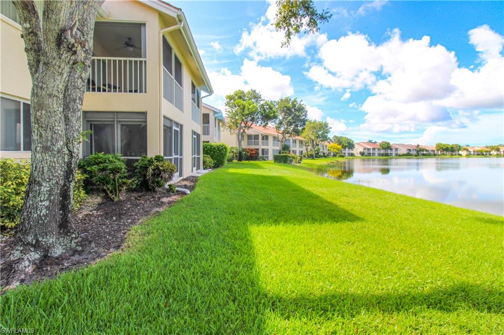 View of yard featuring a water view
