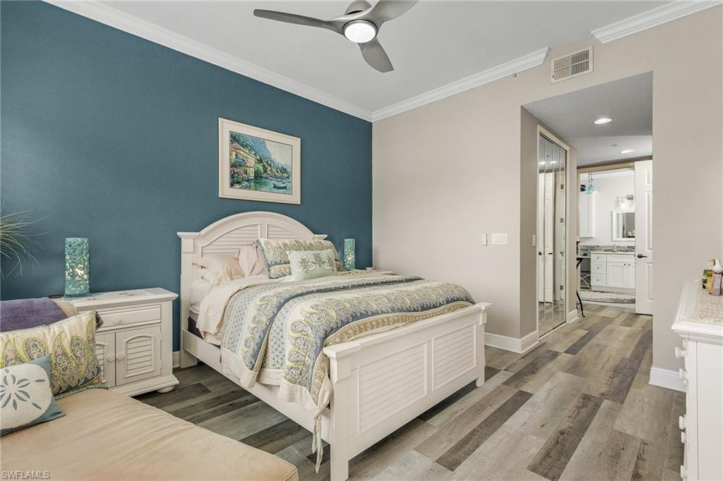Gorgeous master suite with connected to gorgeous master bath