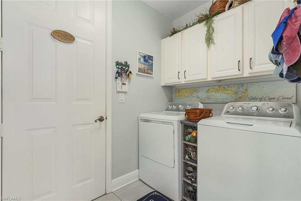 Laundry room inside with storage