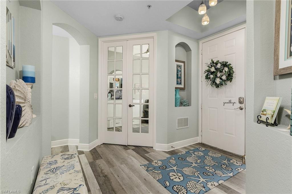 Entry foyer provides privacy and welcomes guests.