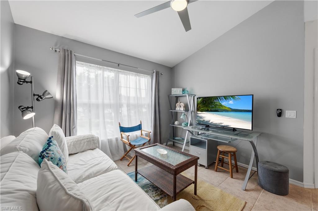 Den with Desk and TV