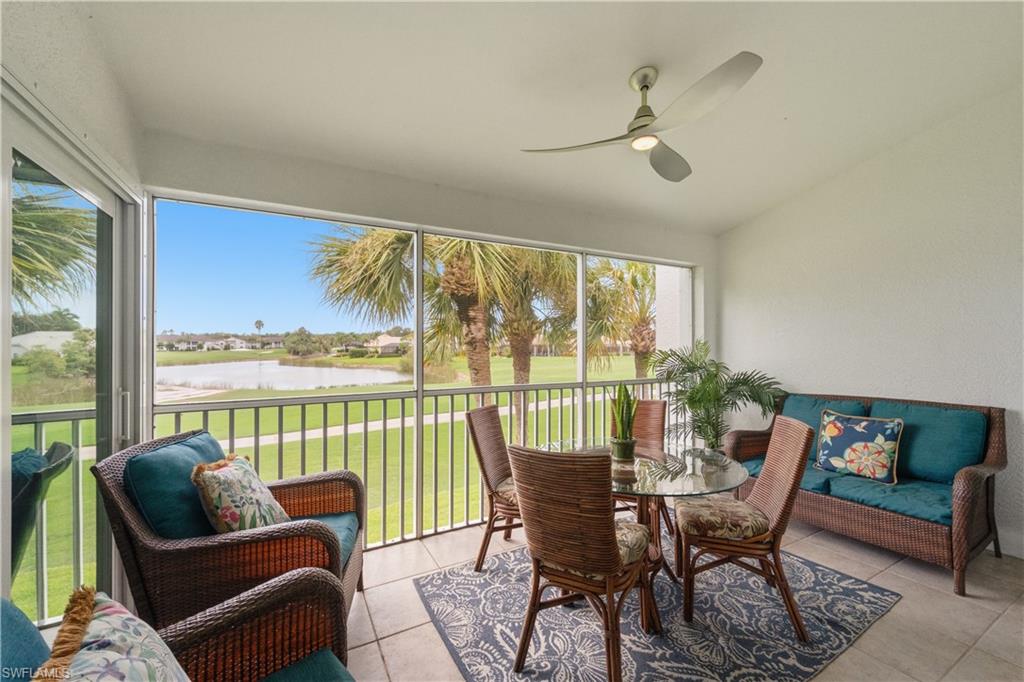 Screened Patio with Southern Golf Course View
