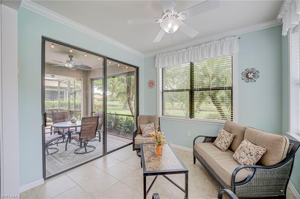 air conditioned sun room opens to lanai