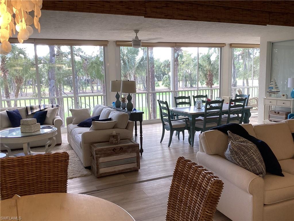 Enclosed lanai with wood finished floors