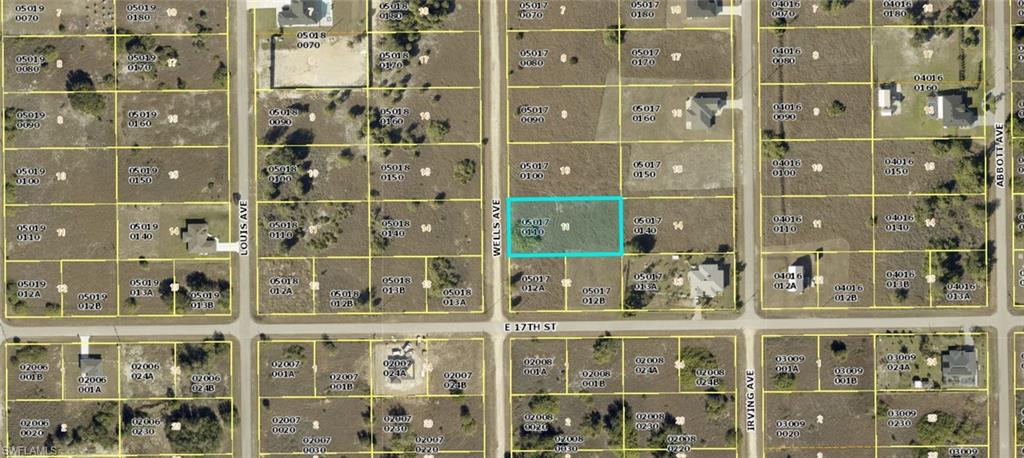 Aerial Map. Illustrating the property's location within a grid of parcels