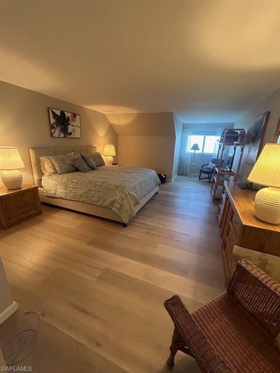 Bedroom featuring light wood-style flooring