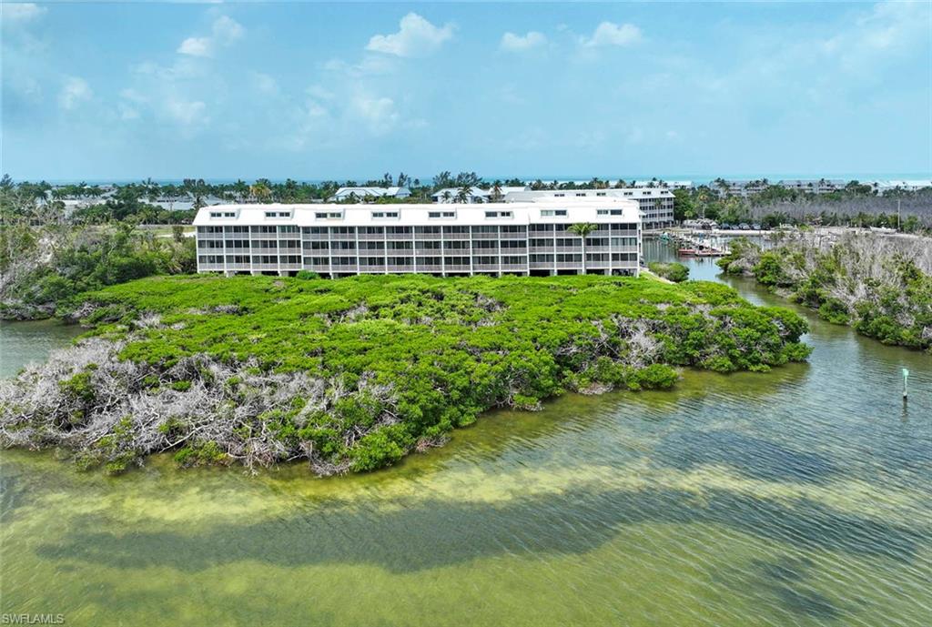 VIEW OF BAYSIDE VILLAS FROM PINE ISLAND SOUND.