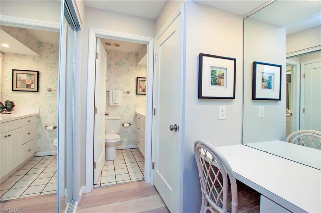 PRIMARY BATH & VANITY AREA.