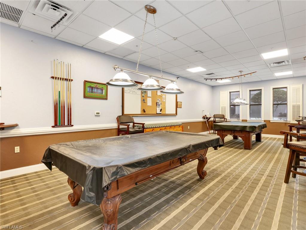 Billiards room and card room