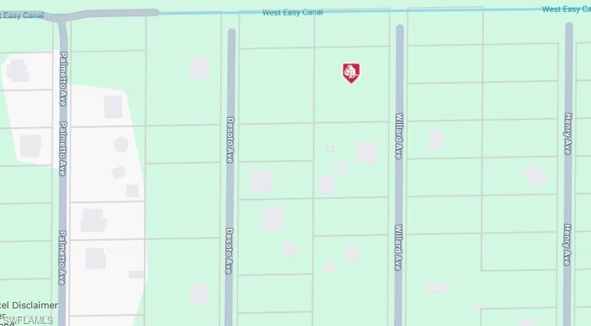 Property Map. Depicting the geographic location of the property and surrounding streets