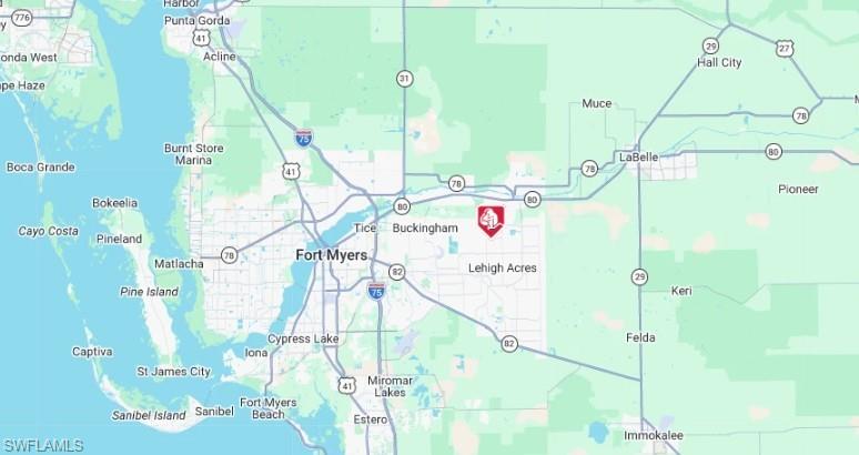 Location Map. Displaying the geographic position of the property within its regional context