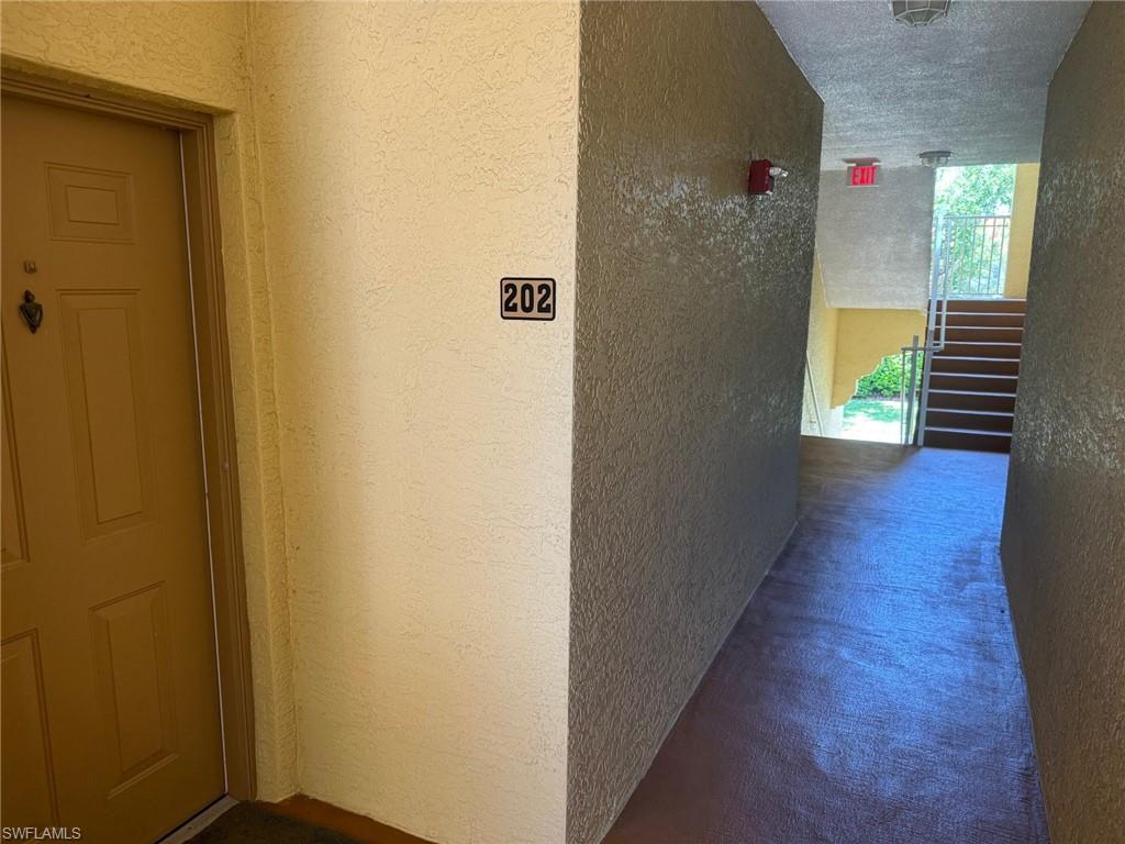 Covered entry on 2nd floor