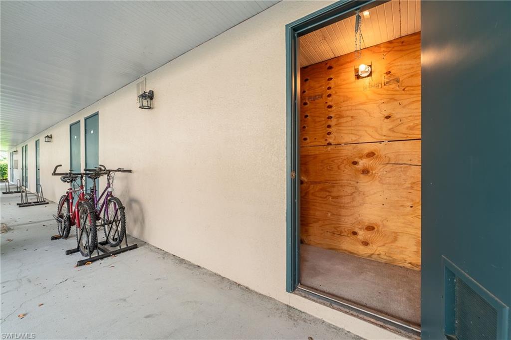 Large exterior storage closet