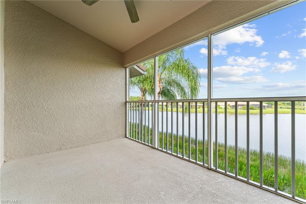 Screened lanai - is 11'4" x 6'10". Great size for comfortable outdoor furniture.