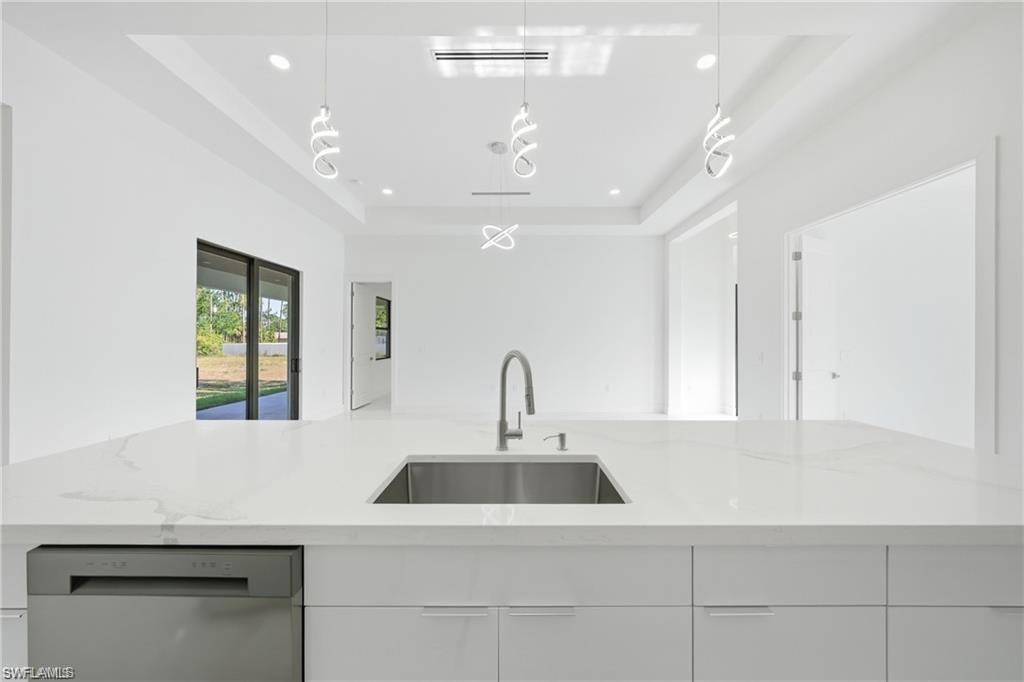 Integrated stainless steel sink with a gooseneck faucet