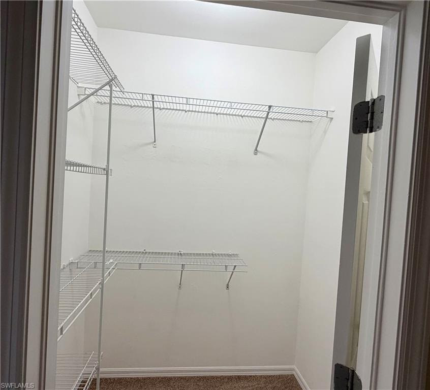 Master has two walk in closets!