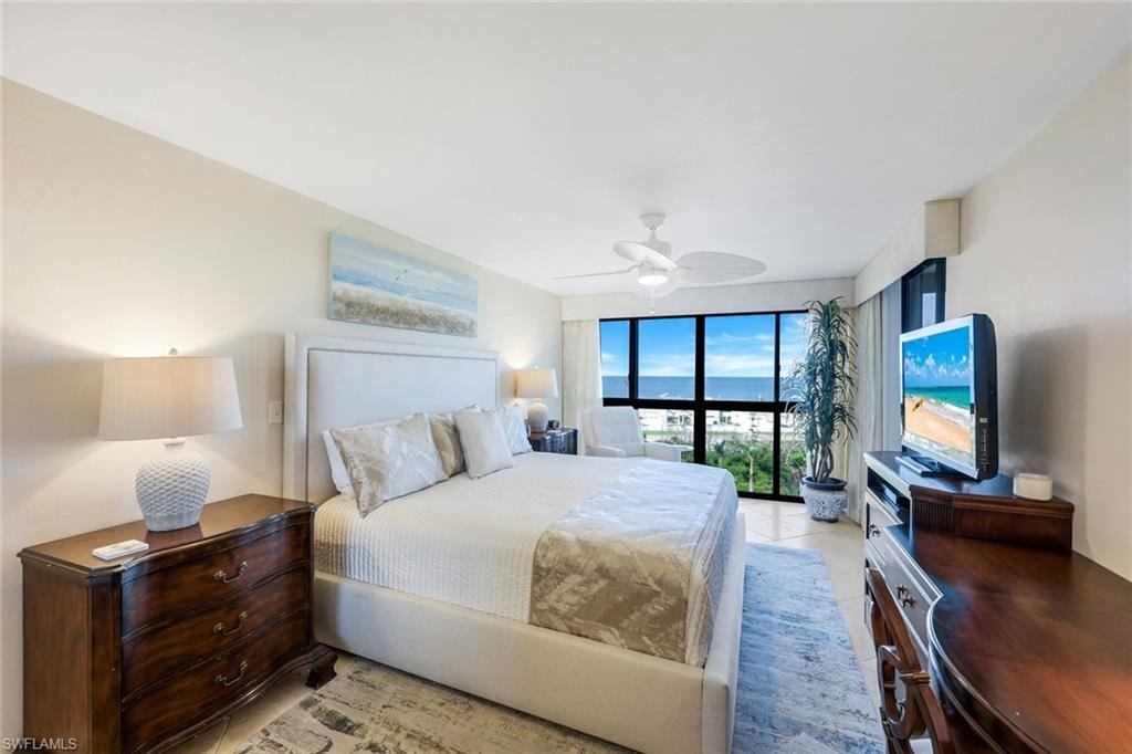 Floor-to-ceiling windows with expansive ocean scenery