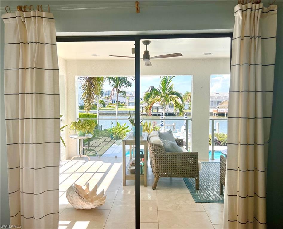 View of the Water from Bedroom Sliding Glass Door