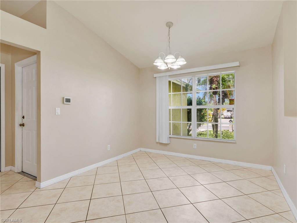 Dining Room with Chandelier