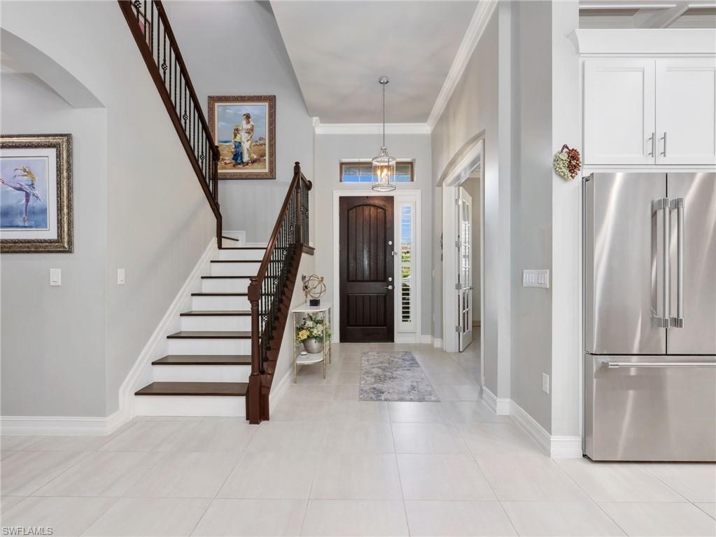 Looking from living room to entry