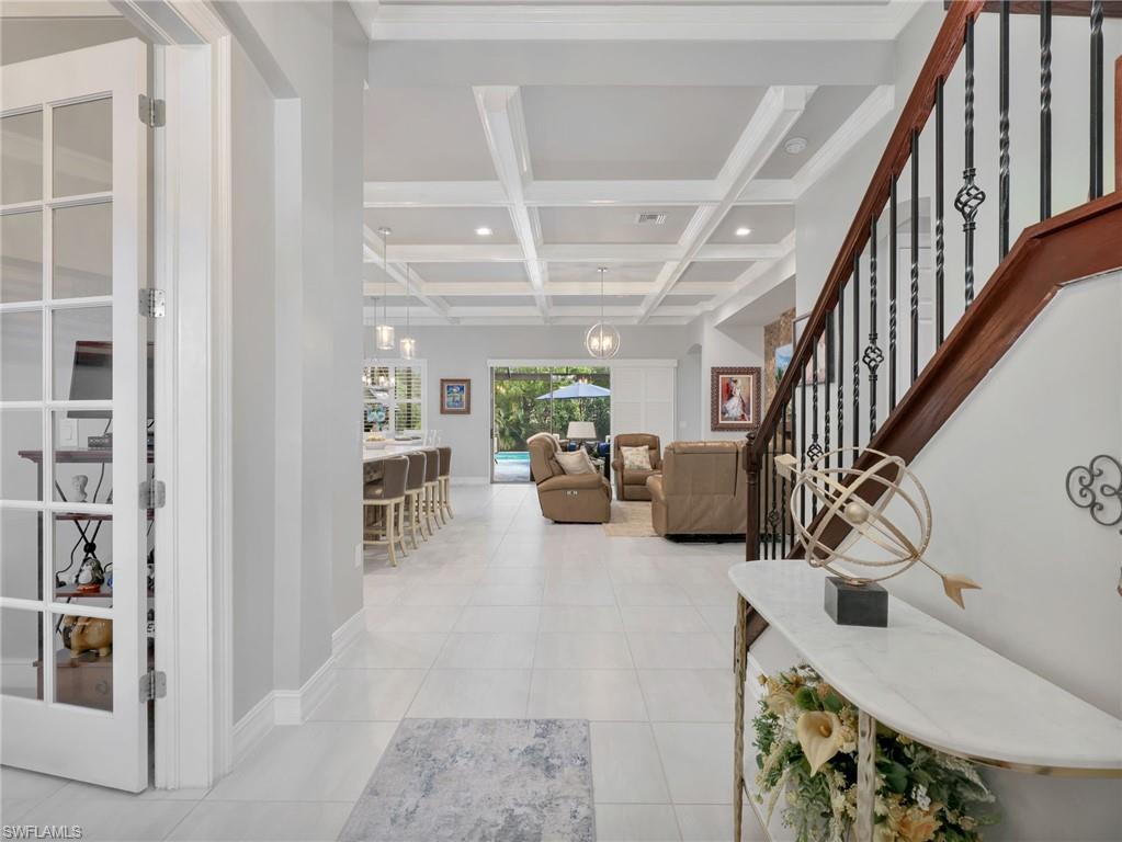 Foyer, office to the left of front door