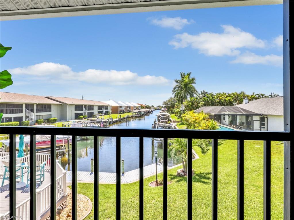 Lanai overlooking the gulf access canal
