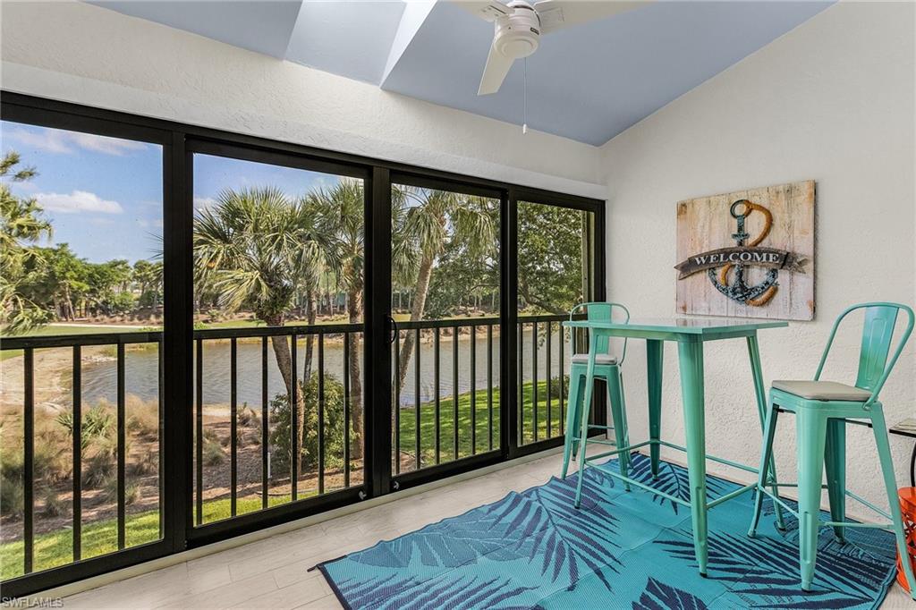 Lanai with water view
