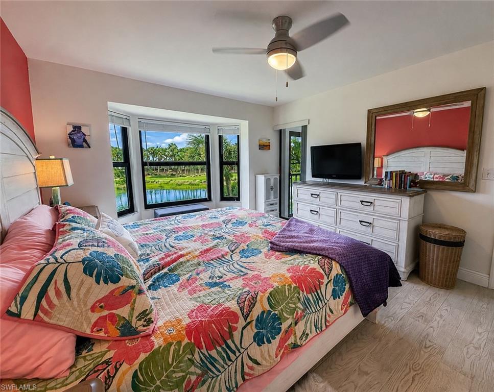 primary bedroom with water view