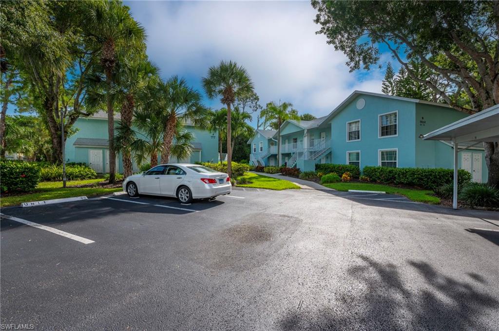 View of building from assigned parking space