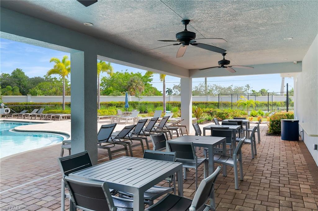 Covered Area by the Pool