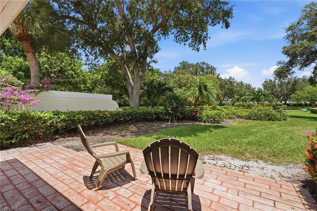 Lovely patio area - great canvas to create your own oasis