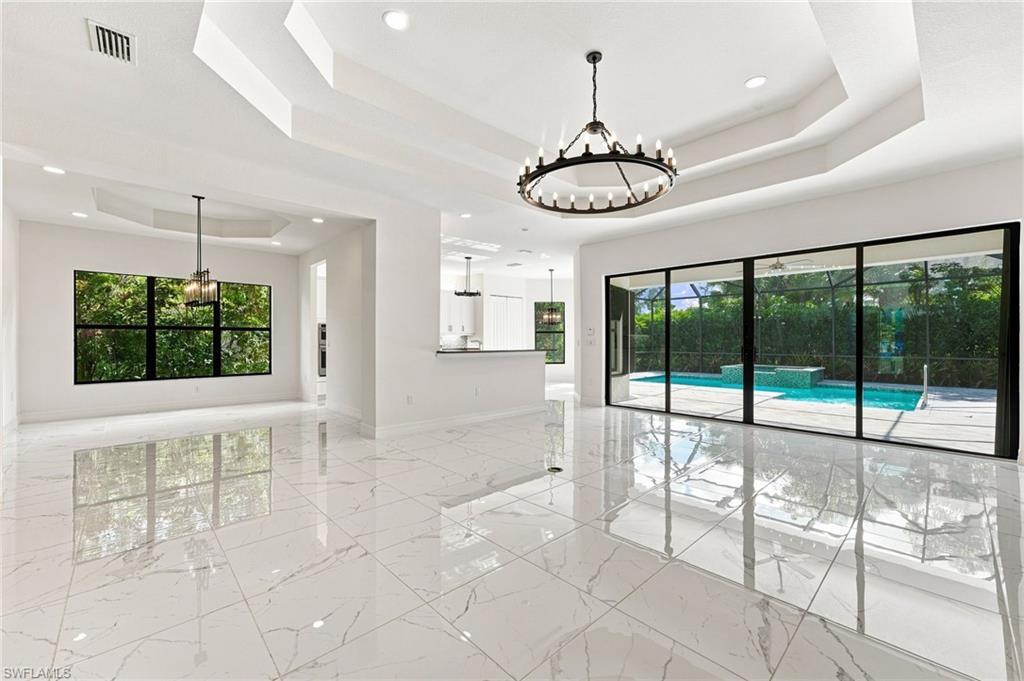 Great room and formal dining room