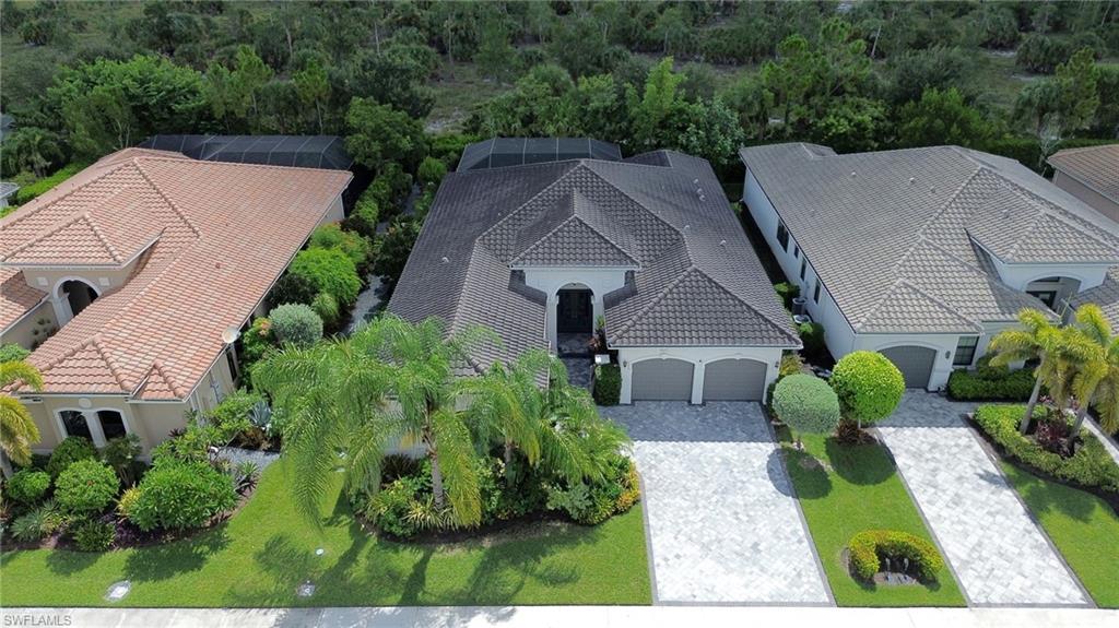 Set on a lush, private lot.