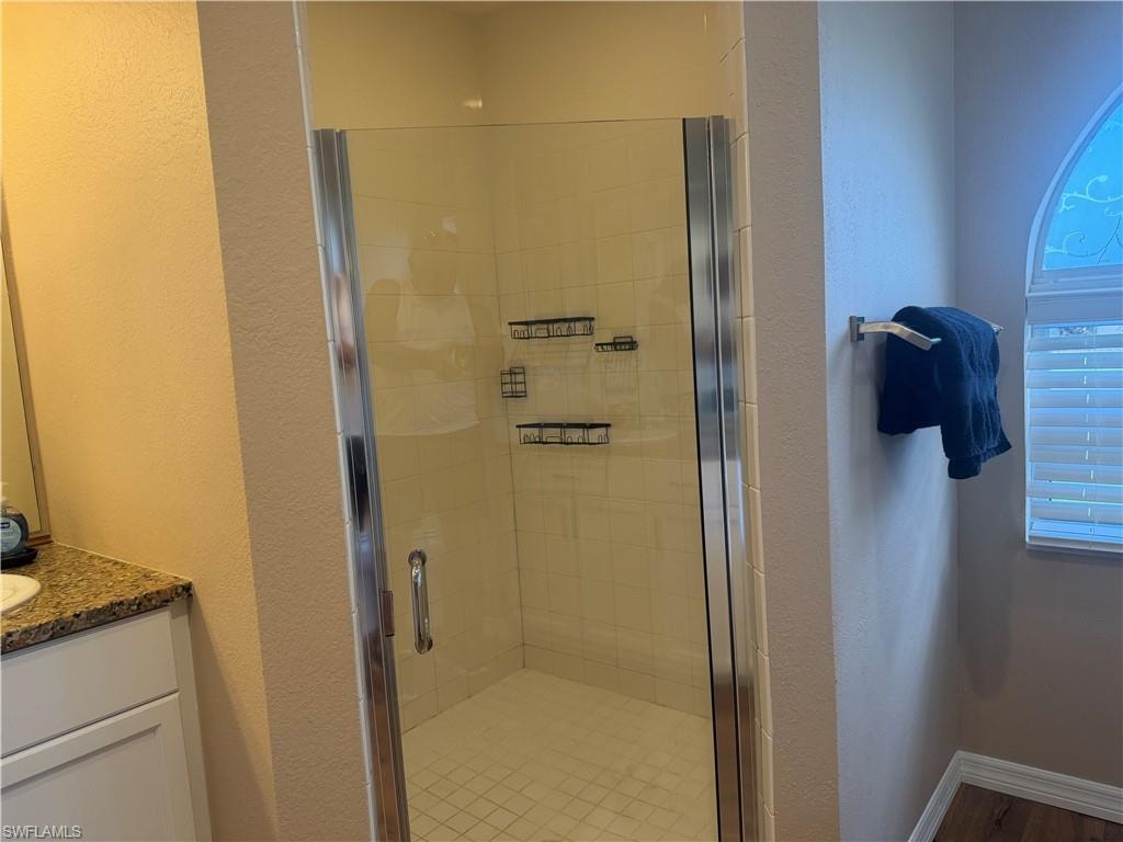 Large walk in shower