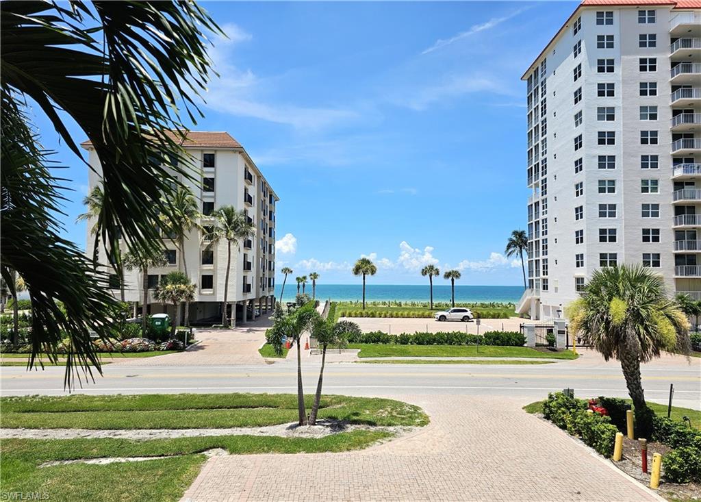 Surrounding community with a water view