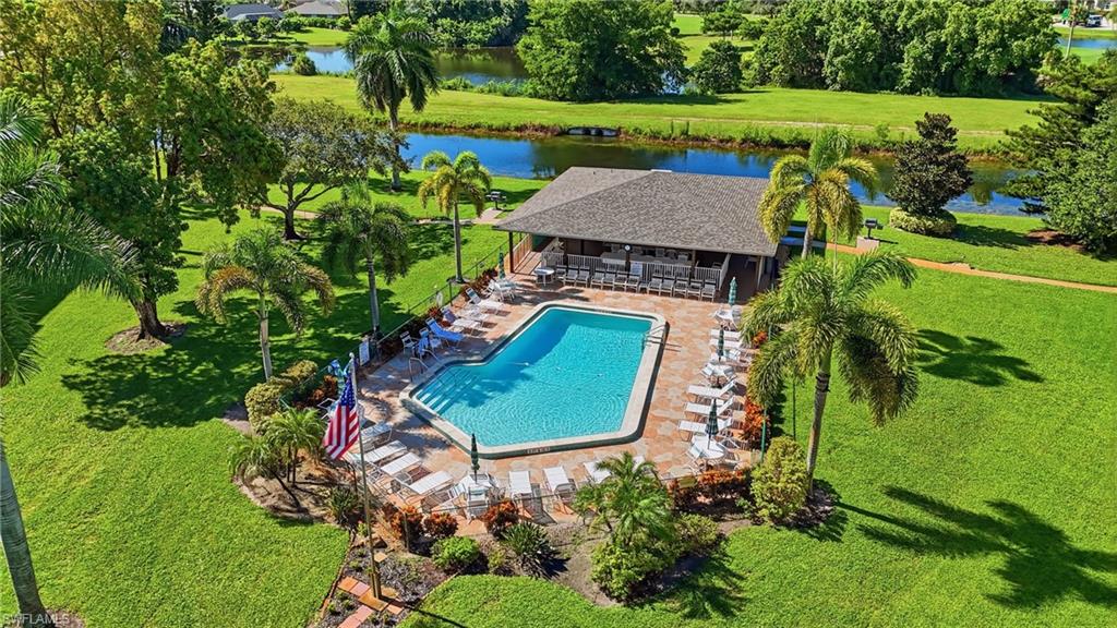 SERENE WATER AND GOLF COURSE VIEWS FROM COMMUNITY POOL AND CABANA...