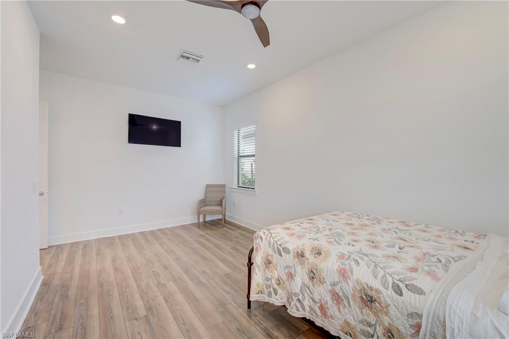 Downstairs flex room with french doors.