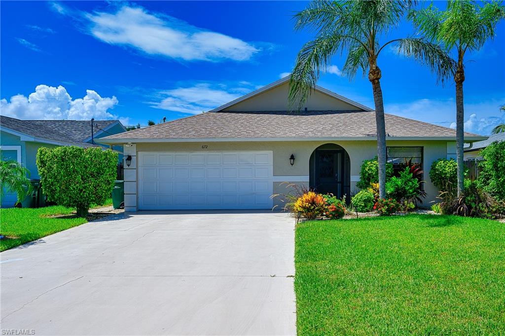 Front of the Home; Two Car Garage