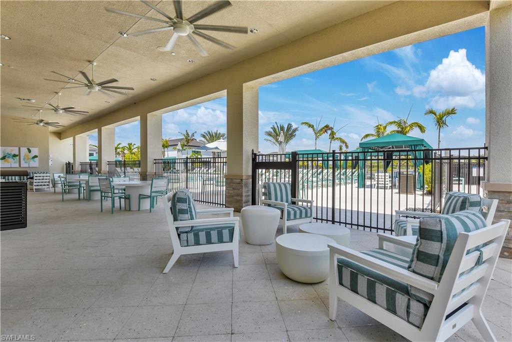 Covered Sitting Area @ Community Pool